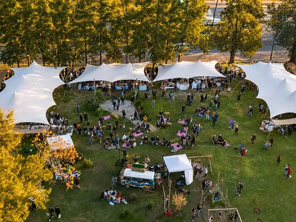 Vista aérea del evento Grand Market Open