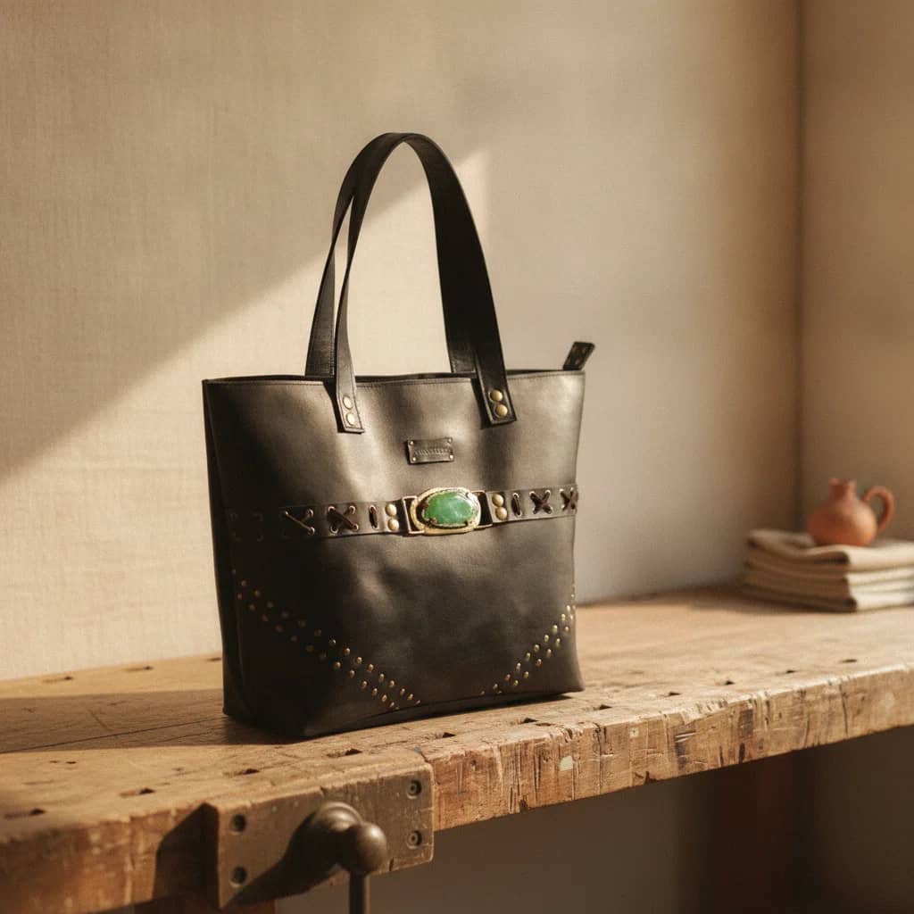 Tote bag con piedra agata