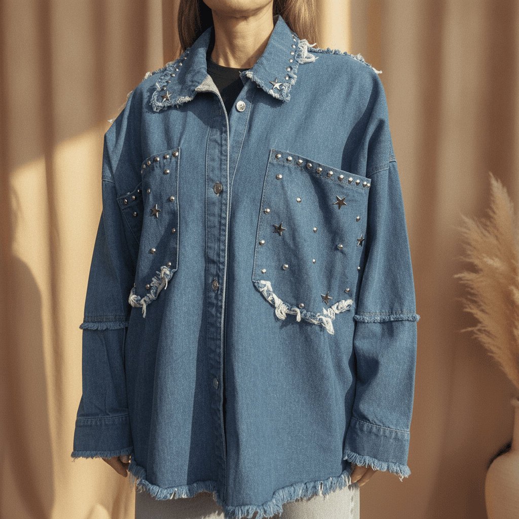 Camisaco Tierra Jean azul