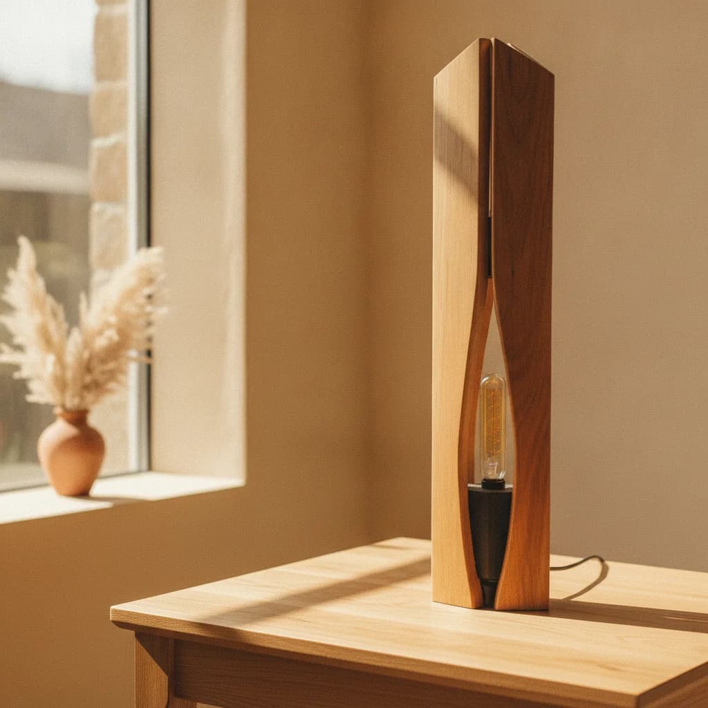 Lampara de mesa modelo Vela