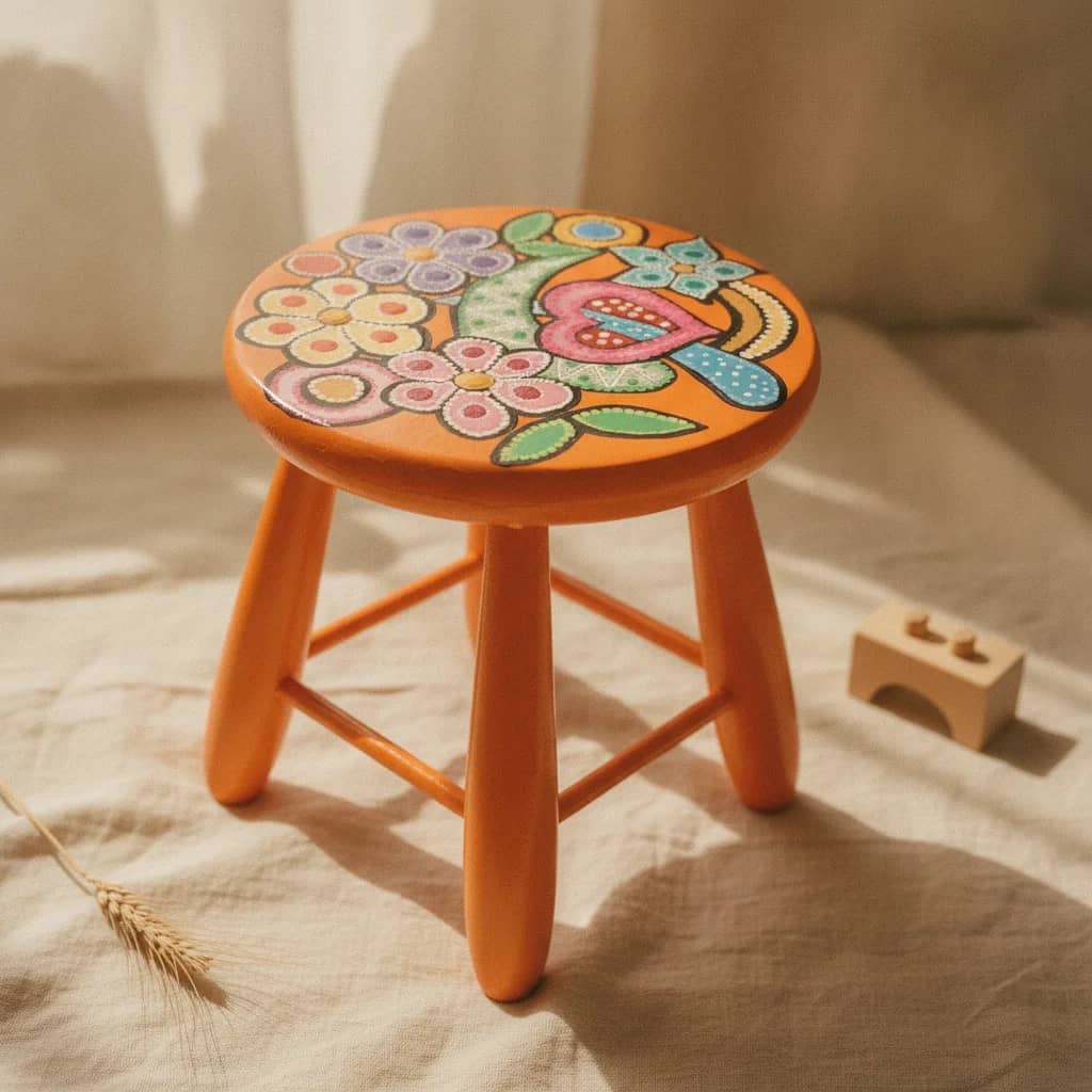 BANQUITO PINI - Mueble infantil de madera