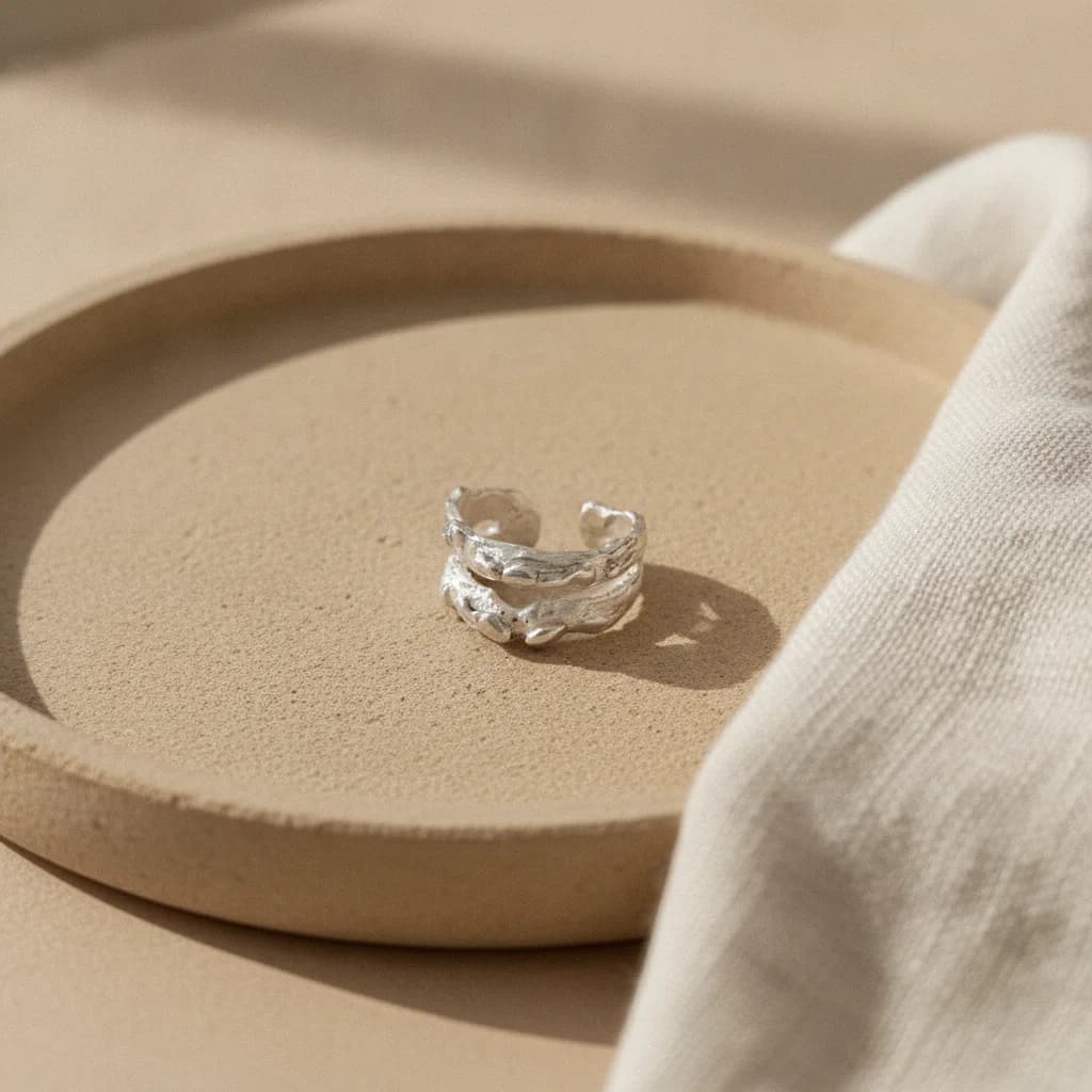 Anillo doble (plata)