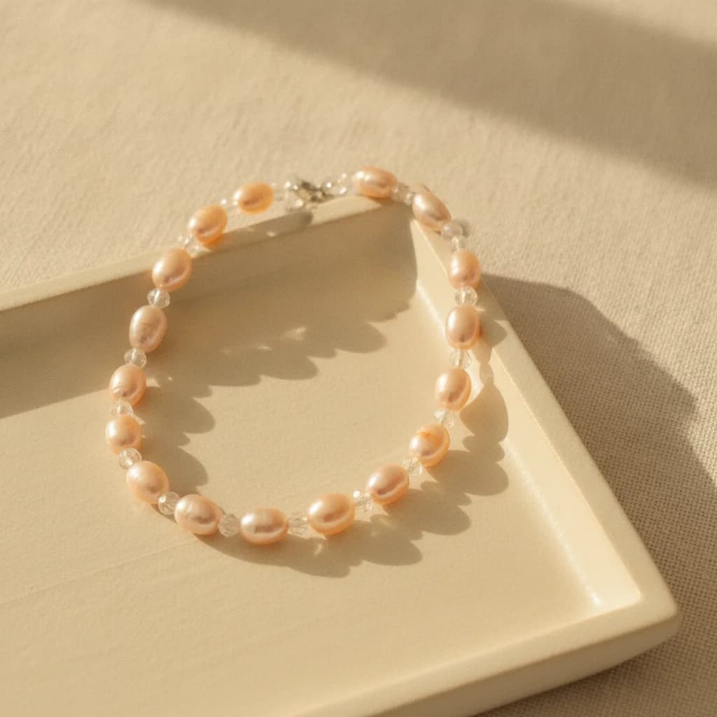 Collar de perlas de rio