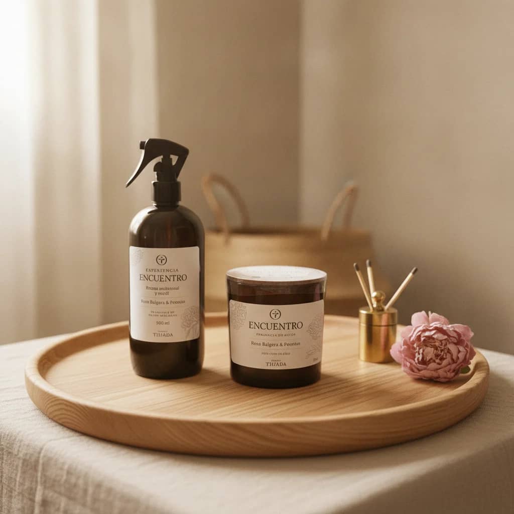 Kit Vela + Bruma ambiental y textil (home Spray)