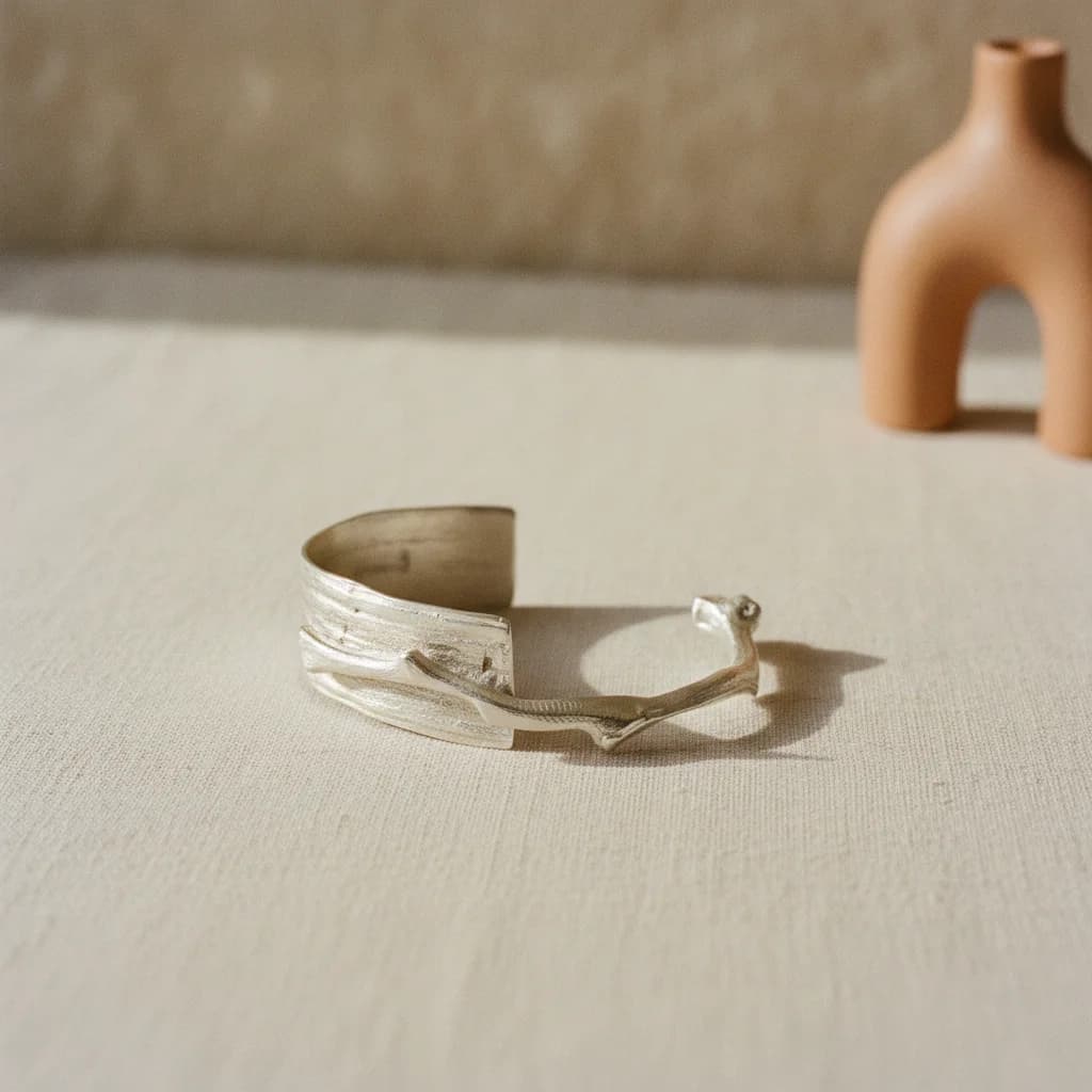 Pulsera cortezas y ramas