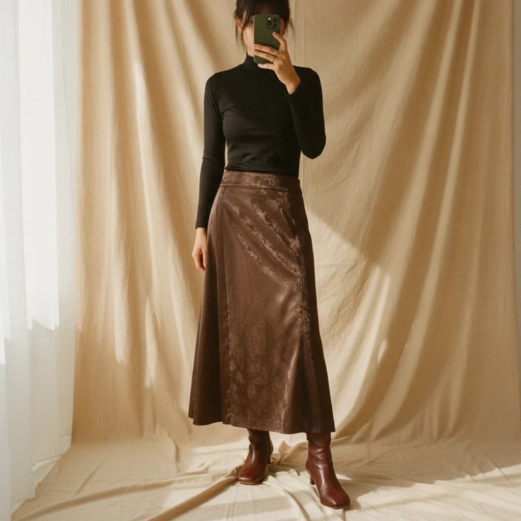 Falda leather rastro