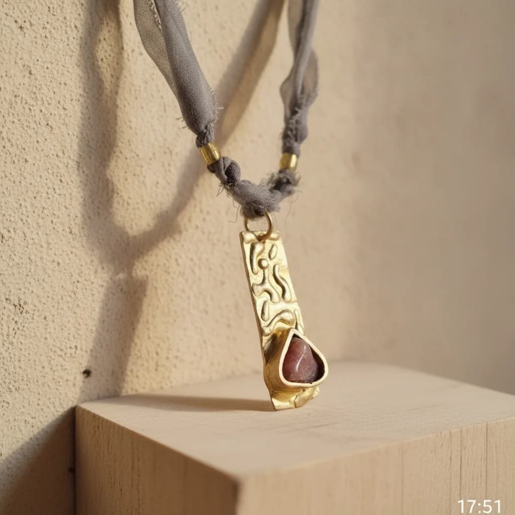 Colgante en Gasa y Bronce