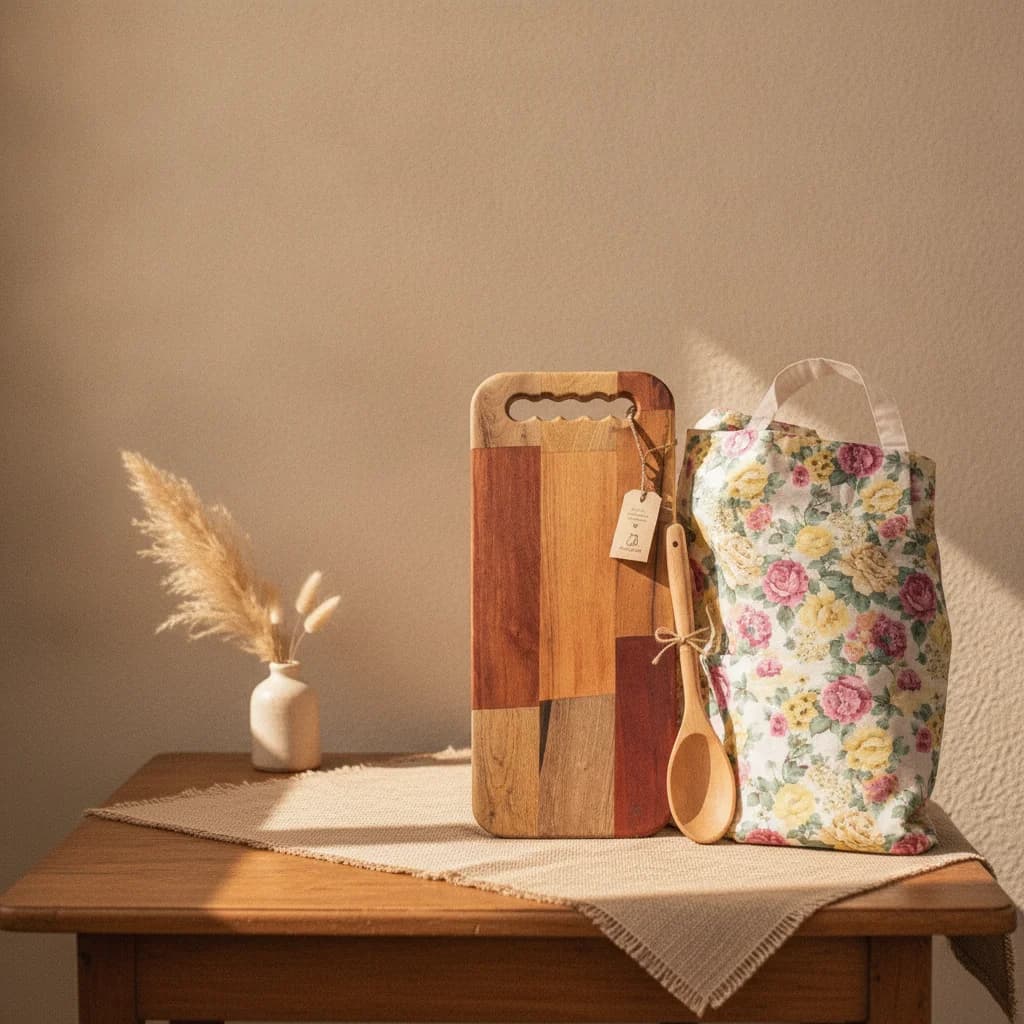 Tabla de cocina con accesorios